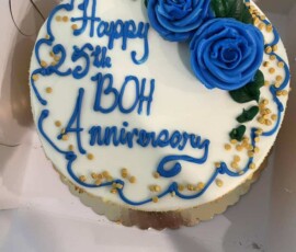 25th Silver Jubilee Anniversary Cake